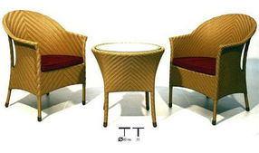 仿古典金黄色混色1042藤制家具 康福特