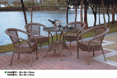 【户外仿藤椅/欢迎批发零售一件起订做/三件套】价格,厂家,图片,桌类,佛山市南海区骏藤家具-